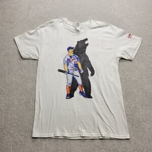 Gildan New York Mets Pete Alonso Polar Bear T Shirt Mens Large